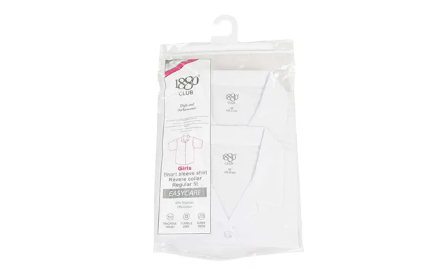 1880 Club Girls Venice Revere Short Sleeve School Blouse - 2 Pack In White
