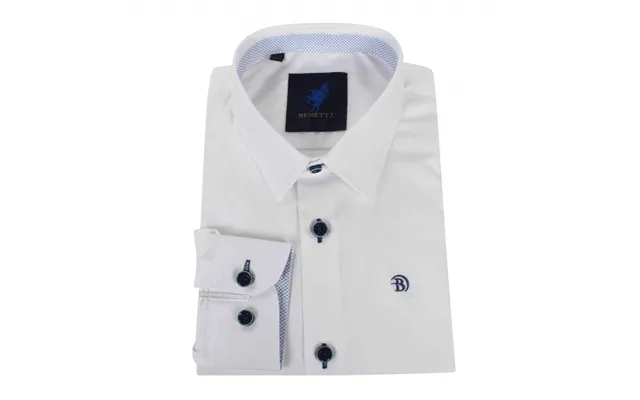 Benetti Leo Boys Shirt In White - 4y