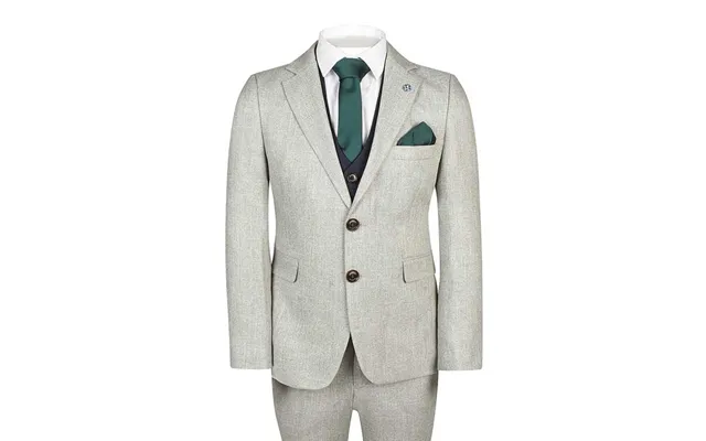 Benetti Nicky Boys 3 Piece Suit In Lt Grey - 12y