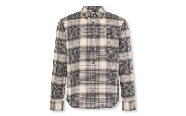 Calvin Klein Brushed Palid Shirt In Black - L