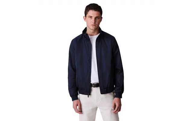 Calvin Klein Padded Harrington Jacket In Navy - M