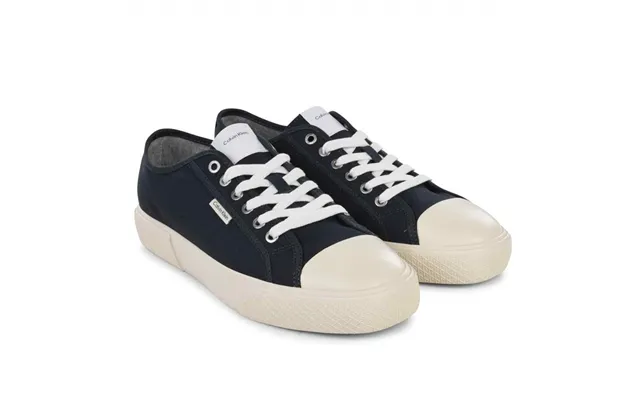 Calvin Klein Vulv Laceup Canvas Sneaker In Navy - 41