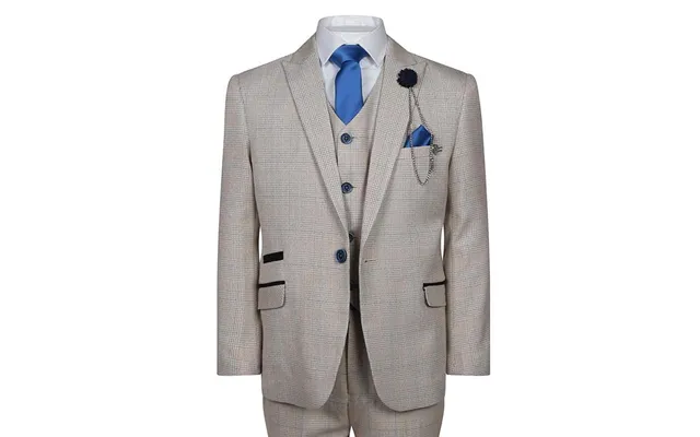 Cavani Caridi Boys Suit In Beige - 5y
