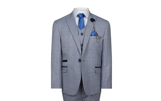 Cavani Caridi Boys Suit In Lt Blue - 6y