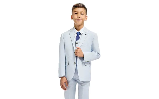 Cavani Tropez Boys 3 Piece Suit In Lt Blue - 8y