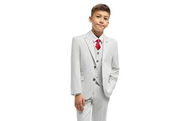 Cavani Tropez Boys 3 Piece Suit In Lt Grey - 11y