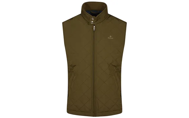 Gant Quilted Windcheater Gilet In Green - L