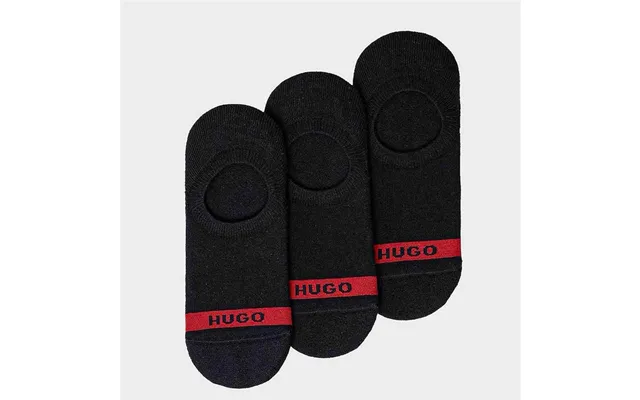Hugo Red 3 Pack Plush Tape Trainer Liners In Black - One