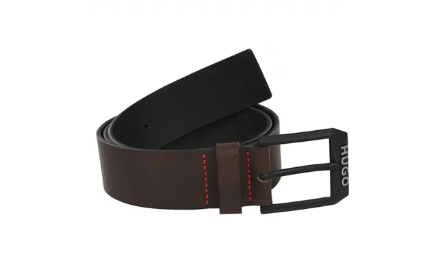 Hugo Red Gelio-b Belt In Brown - 40