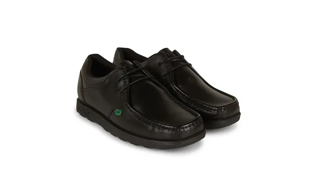 Kickers Fragma Lace School Shoe In Black - 41