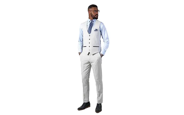 Marc Darcy Bromley Waistcoat In Stone - 44r
