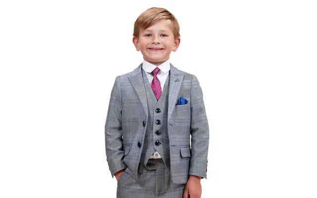Marc Darcy Jerry Boys 3 Piece Suit In Grey - 6y