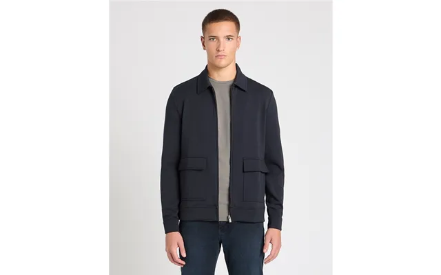 Remus Uomo Bamboo-blend Overshirt In Navy - Xl