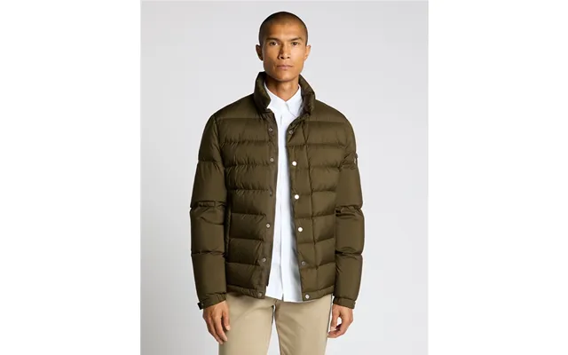 Remus Uomo Regular Fit Quilted Jacket In Green - M