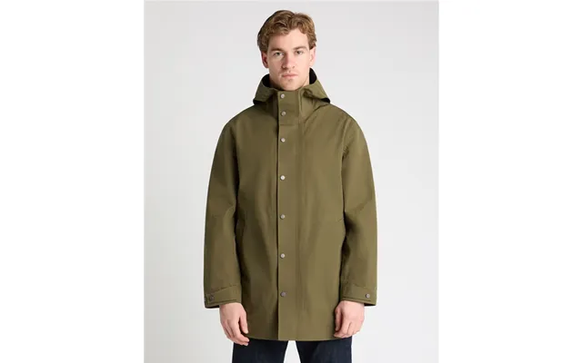 Remus Uomo Waterproof Parka Coat In Green - M