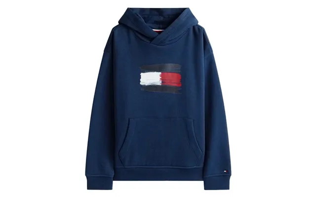 Tommy Hilfiger Kids Flag Hoodie In Navy - 3y