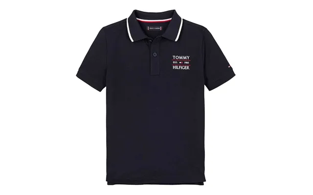 Tommy Hilfiger Kids Flag Polo Shirt In Navy - 2y