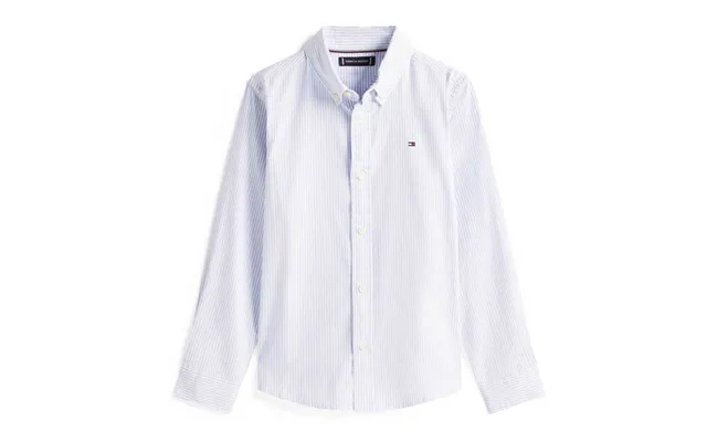 Tommy Hilfiger Kids Flex Ithaca Shirt In Lt Blue - 10y