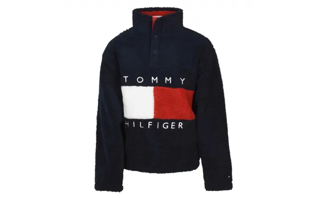 Tommy Hilfiger Kids Heritage Flag Fleece Sweatshirt In Navy - 10y
