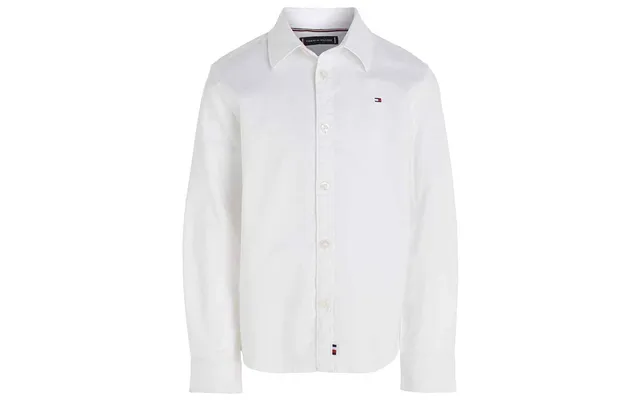Tommy Hilfiger Oxford Flag Kids Shirt In White - 12y