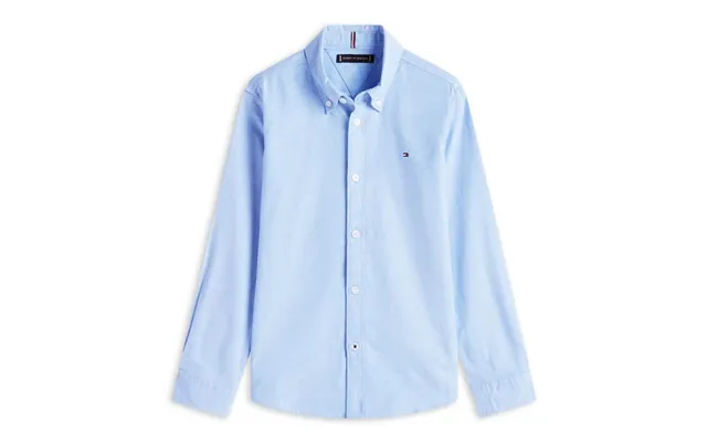 Tommy Hilfiger Stretch Oxford Shirt In Blue - 8y