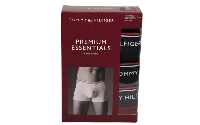 Tommy Hilfiger Trunk 3 Pack In Dk Grey - Xl
