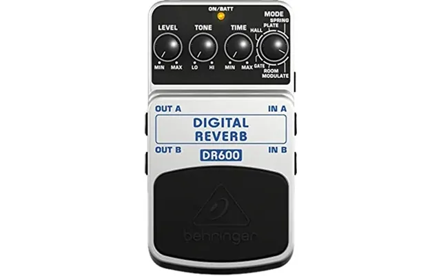 Behringer Dr600 24-bit Digital Reverb Guitar Effects Pedal Used