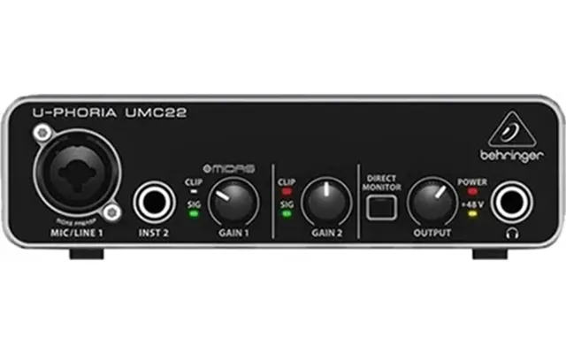 Behringer U-phoria Umc22 Usb Audio Interface Grade Excellent Used