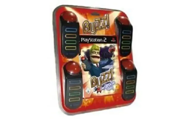 Buzz The Music Quiz With 4 Buzzers Used Playstation 2 Game