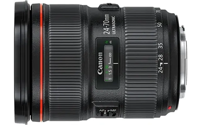 Canon Ef 24-70mm F 2.8l Ii Usm Black Lens Used