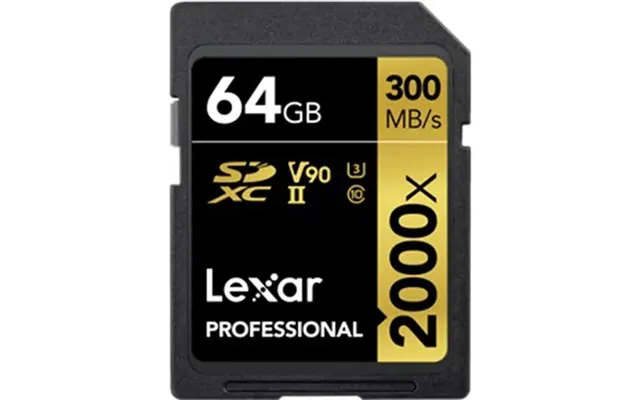 Lexar Professional 2000x 64gb Sdxc Uhs-ii U3 300mb S Used
