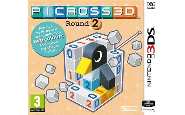 Picross 3d Round 2 Used Nintendo 3ds Game