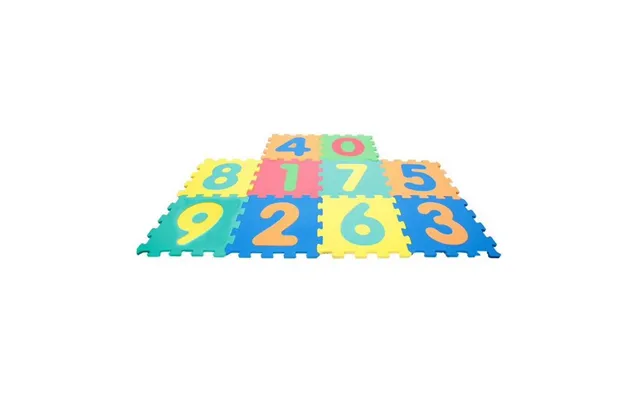 10 Piece Soft Floor Number Tiles Mat