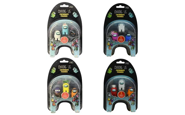Among Us Series 1 Crewmate Figures 3 Pack - Set Of 4