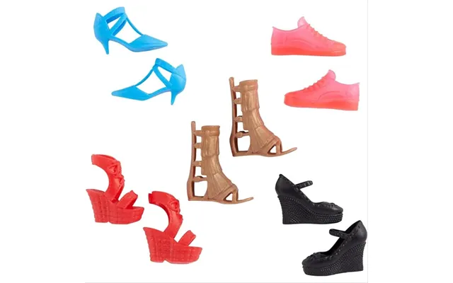 Barbie Fashion Set Of 5 Shoes And Accessories For Dolls