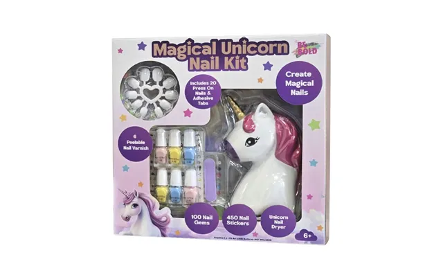Be Bold Magical Unicorn Nail Kit Dryer Arts And Craft Set