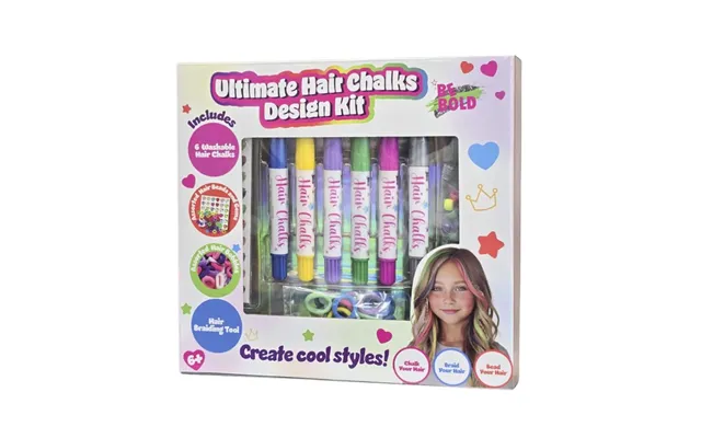 Be Bold Ultimate Hair Chalks Design Kit Craft Set