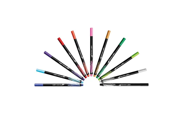 Bic Intensity Medium Fine Assorted Colour Fineliners 24 Pack
