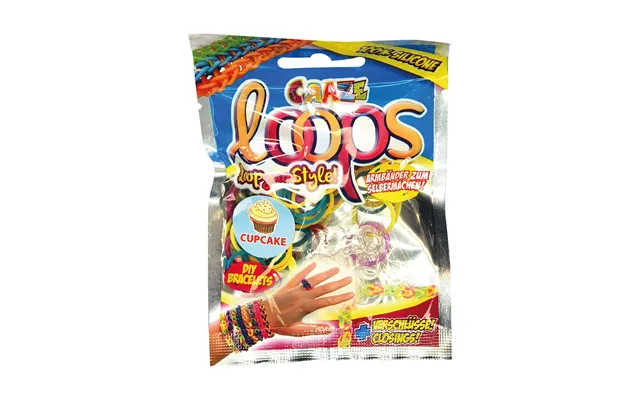 Craze Loops Starter Pack Mix Colours 100 Pack - Cupcake