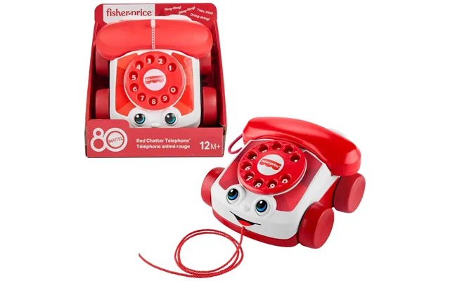 Fisher-price Red Chatter Telephone 80th Anniversary Edition