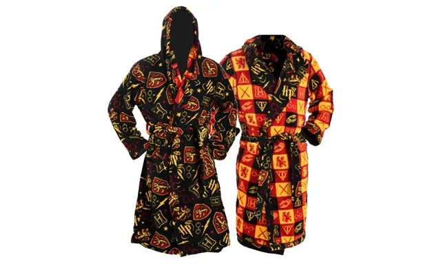 Harry Potter Hogwarts Reversible Robe Adults With Hoodie - Medium