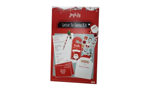 Jingle Jolly Christmas Letter To Santa Writing Kit Set
