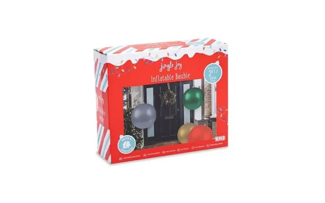 Jingle Joy Green Inflatable Christmas Bauble Decoration