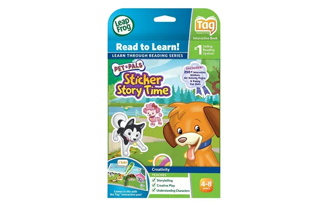 Leapfrog Leapreader Book Pet Pals Sticker Story Time Works With Tag