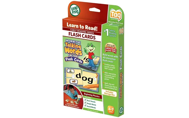 Leapfrog Tag Book Interactive Talking Words Factory & Flash Cards Toy