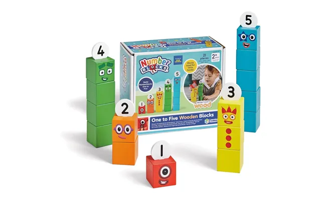 Learning Resources One To Five Wooden Blocks Montessori Math Toy