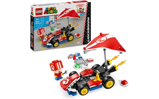 Lego Super Mario 72032 Standard Kart Toad Character Figure Construction Playset