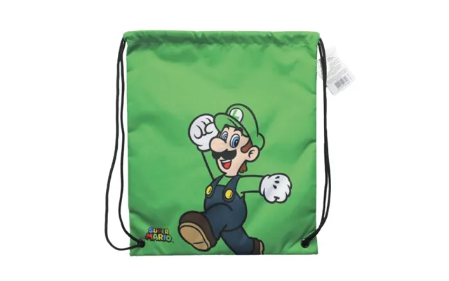 Mario Bros Drawstring Pe Bag Feat Luigi