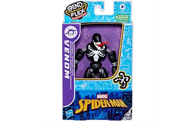 Marvel Bend And Flex Space Mission Venom Figure Spider-man