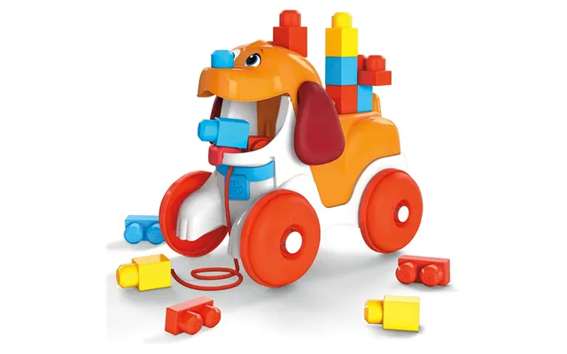 Mega Bloks Pull Along Lil Puppy And Rope Pre-school Toy